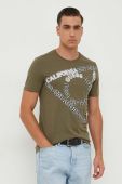 Бавовняна футболка Guess колір зелений з принтом (3576217) Бавовняна футболка Guess колір зелений з принтом (3576217)