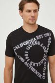 Бавовняна футболка Guess колір чорний з принтом (3576222) Бавовняна футболка Guess колір чорний з принтом (3576222)