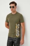 Футболка Guess чоловічий колір зелений з принтом (3598991)