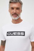 Бавовняна футболка Guess чоловічий колір білий з принтом (3619417) Бавовняна футболка Guess чоловічий колір білий з принтом (3619417)
