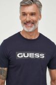 Бавовняна футболка Guess чоловічий колір синій з принтом (3619423) Бавовняна футболка Guess чоловічий колір синій з принтом (3619423)