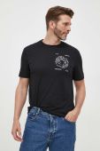 Бавовняна футболка Armani Exchange колір чорний з принтом (3360888) Бавовняна футболка Armani Exchange колір чорний з принтом (3360888)
