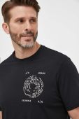 Бавовняна футболка Armani Exchange колір чорний з принтом (3360888) Бавовняна футболка Armani Exchange колір чорний з принтом (3360888)