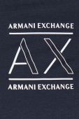 Бавовняна футболка Armani Exchange колір синій з принтом (3354737) Бавовняна футболка Armani Exchange колір синій з принтом (3354737)