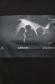 Бавовняна футболка Armani Exchange колір чорний з принтом (3426590)