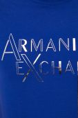 Бавовняна футболка Armani Exchange з принтом колір блакитний (3447943) Бавовняна футболка Armani Exchange з принтом колір блакитний (3447943)