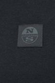 Футболка North Sails чоловічий колір чорний з аплікацією Футболка North Sails чоловічий колір чорний з аплікацією