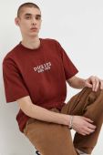 Бавовняна футболка Dickies колір бордовий з принтом Бавовняна футболка Dickies колір бордовий з принтом
