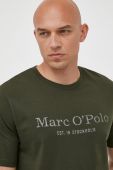 Бавовняна футболка Marc O'Polo колір зелений з принтом (3349299) Бавовняна футболка Marc O'Polo колір зелений з принтом (3349299)