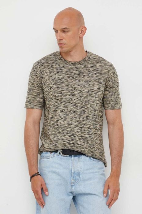 Бавовняна футболка Marc O'Polo колір зелений візерунок (3349325) Бавовняна футболка Marc O'Polo колір зелений візерунок (3349325)