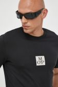 Бавовняна футболка Marc O'Polo колір чорний з принтом (3349343)