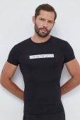 Футболка лаунж Emporio Armani Underwear колір чорний з принтом Футболка лаунж Emporio Armani Underwear колір чорний з принтом