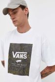 Бавовняна футболка Vans колір білий з принтом (3543002) Бавовняна футболка Vans колір білий з принтом (3543002)
