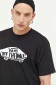Бавовняна футболка Vans колір чорний з принтом (3380039) Бавовняна футболка Vans колір чорний з принтом (3380039)