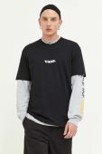 Бавовняна футболка Vans колір чорний з принтом (3380048) Бавовняна футболка Vans колір чорний з принтом (3380048)