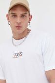 Бавовняна футболка Vans колір білий з аплікацією