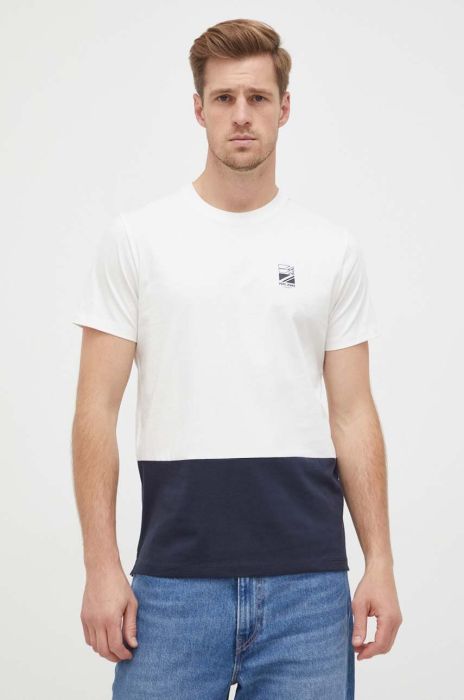 Бавовняна футболка Pepe Jeans Walter колір білий візерунок Бавовняна футболка Pepe Jeans Walter колір білий візерунок