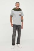 Футболка Pepe Jeans Wilfredo чоловіча колір сірий з принтом
