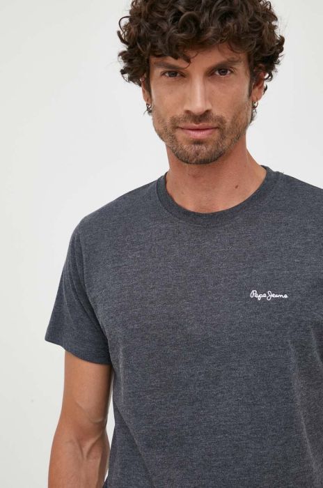 Футболка Pepe Jeans чоловічий колір синій меланж Футболка Pepe Jeans чоловічий колір синій меланж