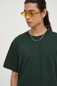 Бавовняна футболка G-Star Raw колір зелений однотонний (3439769) Бавовняна футболка G-Star Raw колір зелений однотонний (3439769)