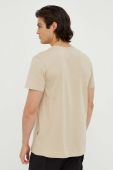 Бавовняна футболка G-Star Raw колір бежевий з аплікацією