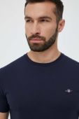 Бавовняна футболка Gant колір синій однотонний (3343071) Бавовняна футболка Gant колір синій однотонний (3343071)