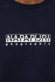 Бавовняна футболка Napapijri колір синій з принтом (3389001)
