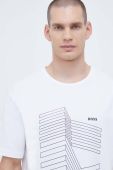 Футболка Boss Green BOSS GREEN чоловіча колір білий з принтом (3498842) Футболка Boss Green BOSS GREEN чоловіча колір білий з принтом (3498842)