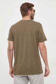Бавовняна футболка BOSS колір зелений з принтом (3560473)