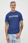 Бавовняна футболка Tommy Hilfiger чоловічий колір синій візерунок