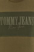 Бавовняна футболка Tommy Jeans колір зелений з аплікацією (3558895) Бавовняна футболка Tommy Jeans колір зелений з аплікацією (3558895)