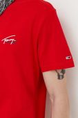 Бавовняна футболка Tommy Jeans колір червоний з принтом (3534932) Бавовняна футболка Tommy Jeans колір червоний з принтом (3534932)