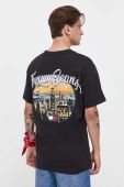 Бавовняна футболка Tommy Jeans чоловічий колір чорний з принтом (3633689) Бавовняна футболка Tommy Jeans чоловічий колір чорний з принтом (3633689)