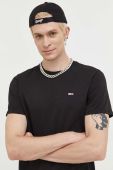 Бавовняна футболка Tommy Jeans колір чорний однотонний (3543082) Бавовняна футболка Tommy Jeans колір чорний однотонний (3543082)