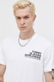 Бавовняна футболка Tommy Jeans колір білий з принтом (3560511) Бавовняна футболка Tommy Jeans колір білий з принтом (3560511)