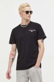 Бавовняна футболка Tommy Jeans колір чорний з принтом (3558952)