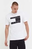 Бавовняна футболка Tommy Jeans колір білий з принтом (3539042) Бавовняна футболка Tommy Jeans колір білий з принтом (3539042)