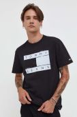 Бавовняна футболка Tommy Jeans колір чорний з принтом (3539035) Бавовняна футболка Tommy Jeans колір чорний з принтом (3539035)