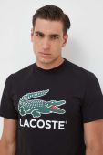 Бавовняна футболка Lacoste колір чорний з принтом (3539051) Бавовняна футболка Lacoste колір чорний з принтом (3539051)