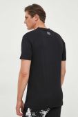 Бавовняна футболка PLEIN SPORT колір чорний з принтом (3375549) Бавовняна футболка PLEIN SPORT колір чорний з принтом (3375549)