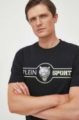 Бавовняна футболка PLEIN SPORT колір чорний з принтом (3375557) Бавовняна футболка PLEIN SPORT колір чорний з принтом (3375557)