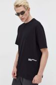Бавовняна футболка Karl Lagerfeld Jeans колір чорний з принтом (3490764) Бавовняна футболка Karl Lagerfeld Jeans колір чорний з принтом (3490764)