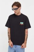 Бавовняна футболка On Vacation чоловічий колір чорний з принтом (3633747) Бавовняна футболка On Vacation чоловічий колір чорний з принтом (3633747)