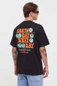 Бавовняна футболка On Vacation чоловічий колір чорний з принтом (3633747) Бавовняна футболка On Vacation чоловічий колір чорний з принтом (3633747)