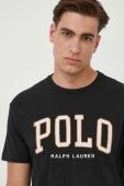 Бавовняна футболка Polo Ralph Lauren колір чорний з аплікацією (3432879) Бавовняна футболка Polo Ralph Lauren колір чорний з аплікацією (3432879)