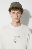 Бавовняна футболка Guess Originals колір бежевий з принтом (3488505) Бавовняна футболка Guess Originals колір бежевий з принтом (3488505)