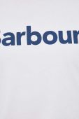 Бавовняна футболка Barbour колір білий з принтом Бавовняна футболка Barbour колір білий з принтом