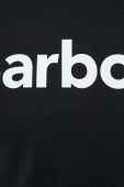 Бавовняна футболка Barbour колір чорний з принтом Бавовняна футболка Barbour колір чорний з принтом