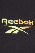 Бавовняна футболка Reebok колір чорний з принтом (3551737)