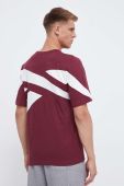 Бавовняна футболка Reebok Classic колір бордовий з аплікацією Бавовняна футболка Reebok Classic колір бордовий з аплікацією